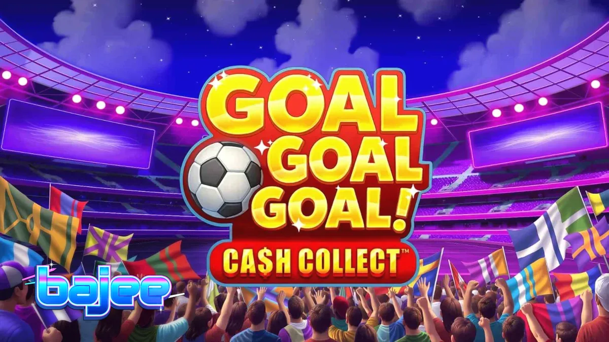 Goal Goal Goal: Cash Collect স্লট গেমের স্টেডিয়াম থিম এবং ফুটবল আইকন